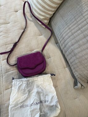 Rebecca Minkoff Plum Suede Crossbody Bag